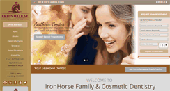 Desktop Screenshot of ironhorsedental.com